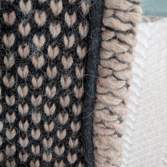 Club Monaco Wool Alpaca Blend Knit Sweater Vest Longline Textured XS Neutral - Picture 6 of 9